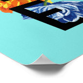 Poster Citation de collecte de fleurs (Coin)