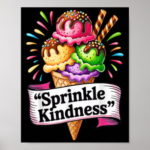 Poster Citation de cône de crème glacée amusante Sprinkne