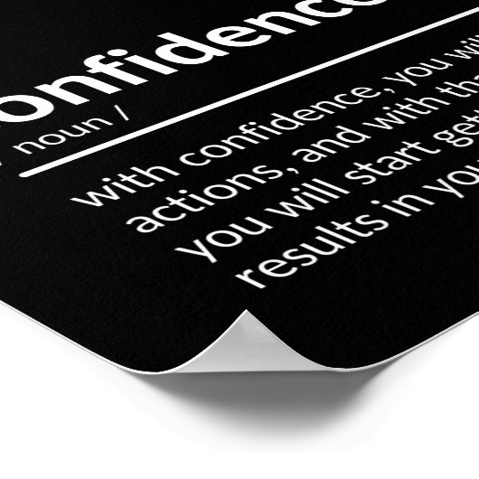 Poster Citation de confiance (Coin)