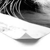 Poster Citation de confiance du tigre noir blanc Inspirat (Coin)