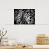 Poster Citation de confiance Lion Inspiration (Cuisine)