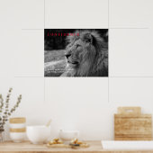 Poster Citation de confiance Lion Inspiration (Cuisine)