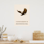 Poster Citation de confiance motivationnelle de l'aigle S (Cuisine)