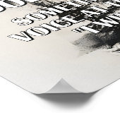 Poster Citation de courage inspirante (Coin)
