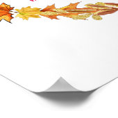 Poster Citation de couronne d'automne (Coin)