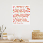 Poster Citation de crevette de la pomme de forêt (Cuisine)