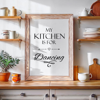 Poster Citation de cuisine amusante