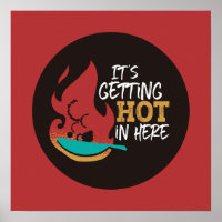 Citation de cuisine amusante Il devient chaud coul