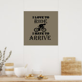 Poster Citation de cyclisme drôle (Cuisine)
