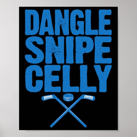 Poster Citation de Dangle Rétro Snipe Celly - Joueur de h (Devant)