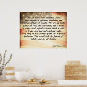 Poster Citation de Daniel Webster (Cuisine)