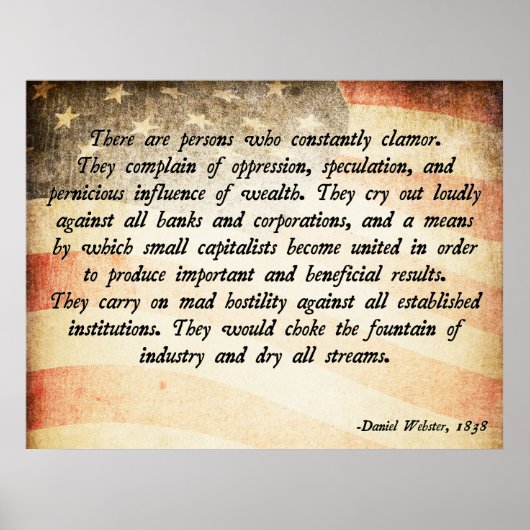 Poster Citation de Daniel Webster (Devant)