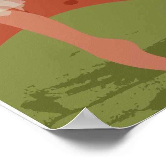 Poster Citation de danse Rumi avec danseuse (Coin)