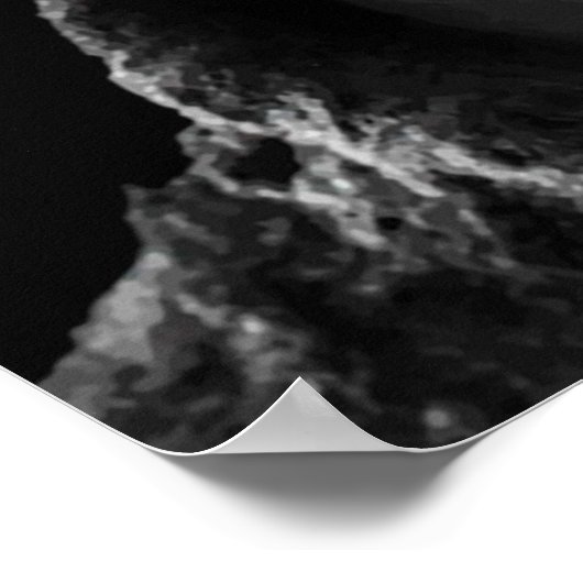 Poster Citation de David Fincher en noir et blanc (Coin)