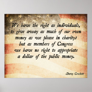 Poster Citation de Davy Crockett