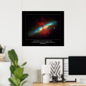 Poster Citation de Desiderata - Cigar Galaxy de l'espace (Bureau à domicile)