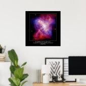 Poster Citation de Desiderata - Crab Pulsar, Étoile de ne (Bureau à domicile)