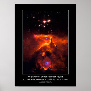 Poster Citation de Desiderata - Star Cluster Pismis 24