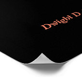 Poster Citation De Dwight D. Eisenhower Sur L'Industrie M (Coin)