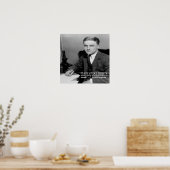 Poster « Citation de F Scott Fitzgerald sur la "bonne écr (Cuisine)