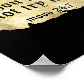 Poster Citation De Faux Écritures Tu Ne Me Tendras Pas Vi (Coin)