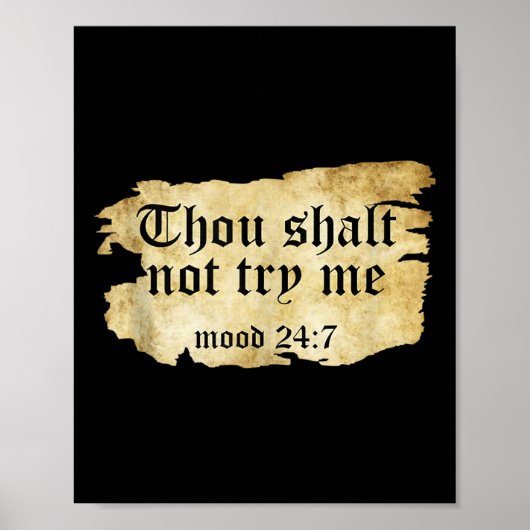 Poster Citation De Faux Écritures Tu Ne Me Tendras Pas Vi (Devant)