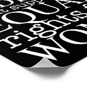 Poster Citation de femmes radicales sur les droits des fe (Coin)