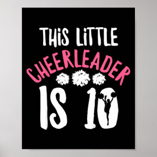 Poster Citation de fille de cheer pour une cheerleader de
