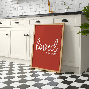 Poster Citation de foi Amour rustique minimaliste