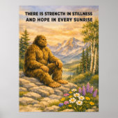Poster Citation de force spirituelle Sasquatch (Devant)