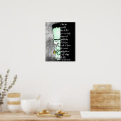 Poster Citation de Frankenstein's Monster, Shelley Love & (Cuisine)