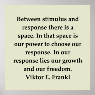 Poster citation de frankl de vainqueur
