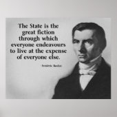 Poster Citation de Frederic Bastiat (Devant)