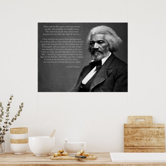 Poster Citation de Frederick Douglass (Cuisine)