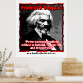 Poster Citation de Frederick Douglass Power (Cuisine)
