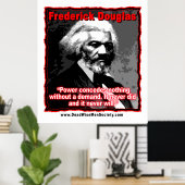Poster Citation de Frederick Douglass Power (Bureau à domicile)