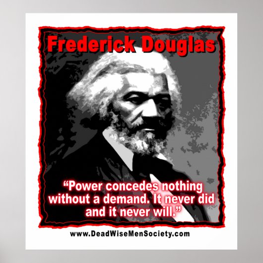Poster Citation de Frederick Douglass Power (Devant)