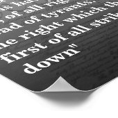 Poster Citation De Frederick Douglass Sur Freedom Speech (Coin)