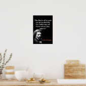 Poster Citation de Frederick Douglass sur les Limites des (Cuisine)