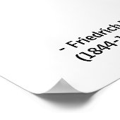 Poster Citation de Friedrich Nietzsche (Coin)