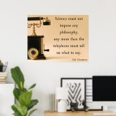 Poster Citation de G.K. Chesterton (Bureau à domicile)