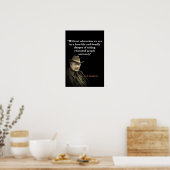 Poster Citation de G.K. Chesterton sur l'éducation (Cuisine)