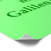 Poster Citation de Galileo (Coin)