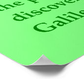 Poster Citation de Galileo (Coin)