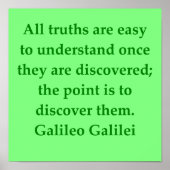 Poster Citation de Galileo (Devant)