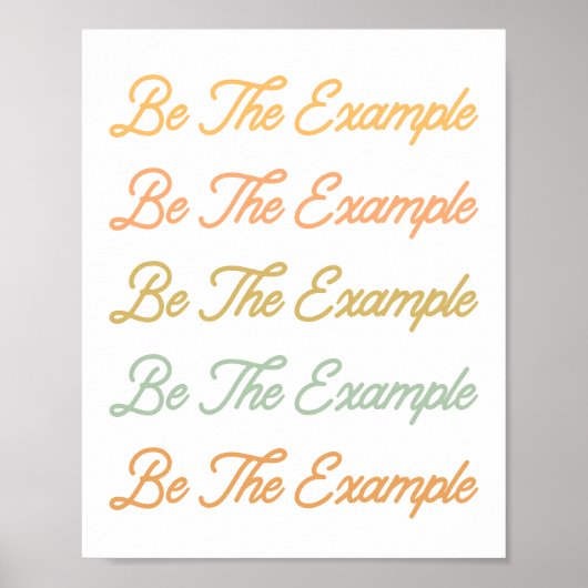 Poster Citation de gentillesse motivationnelle Lettre rét (Devant)