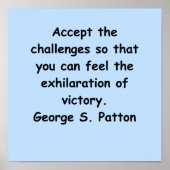Poster citation de george s patton (Devant)