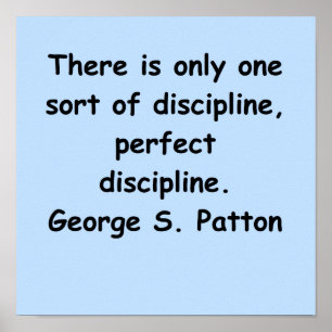 Poster citation de george s patton
