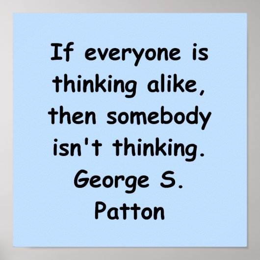 Poster citation de george s patton (Devant)