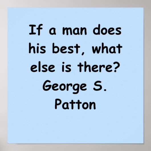 Poster citation de george s patton (Devant)